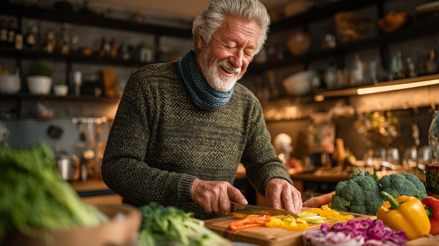 Spokojna kobieta w średnim wieku medytująca w ogrodzie